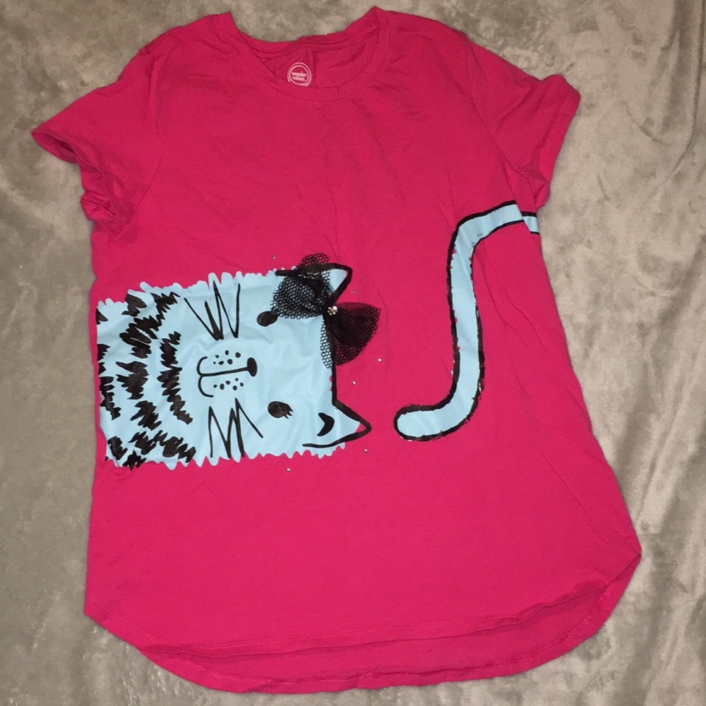 Pink kitty shirt